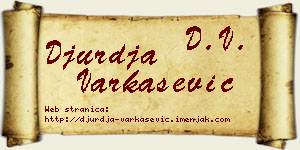 Đurđa Varkašević vizit kartica